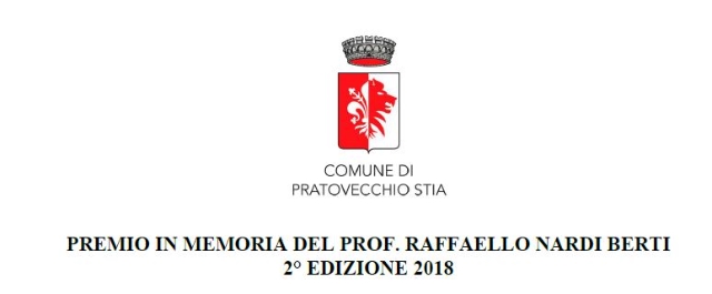 Premio in memoria del Prof. Raffaello Nardi Berti – scadenza 12 maggio 2018