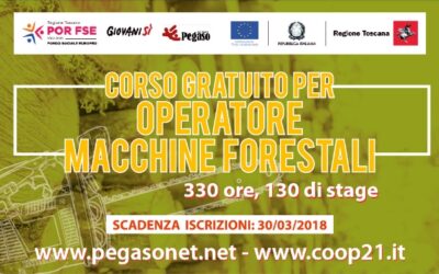 Progetto FORTE Corso gratuito per operatore macchine forestali